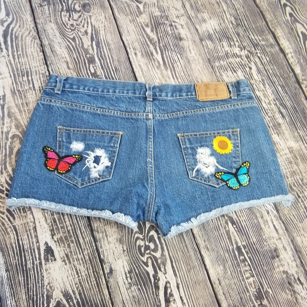 Upcycled Denim Shorts